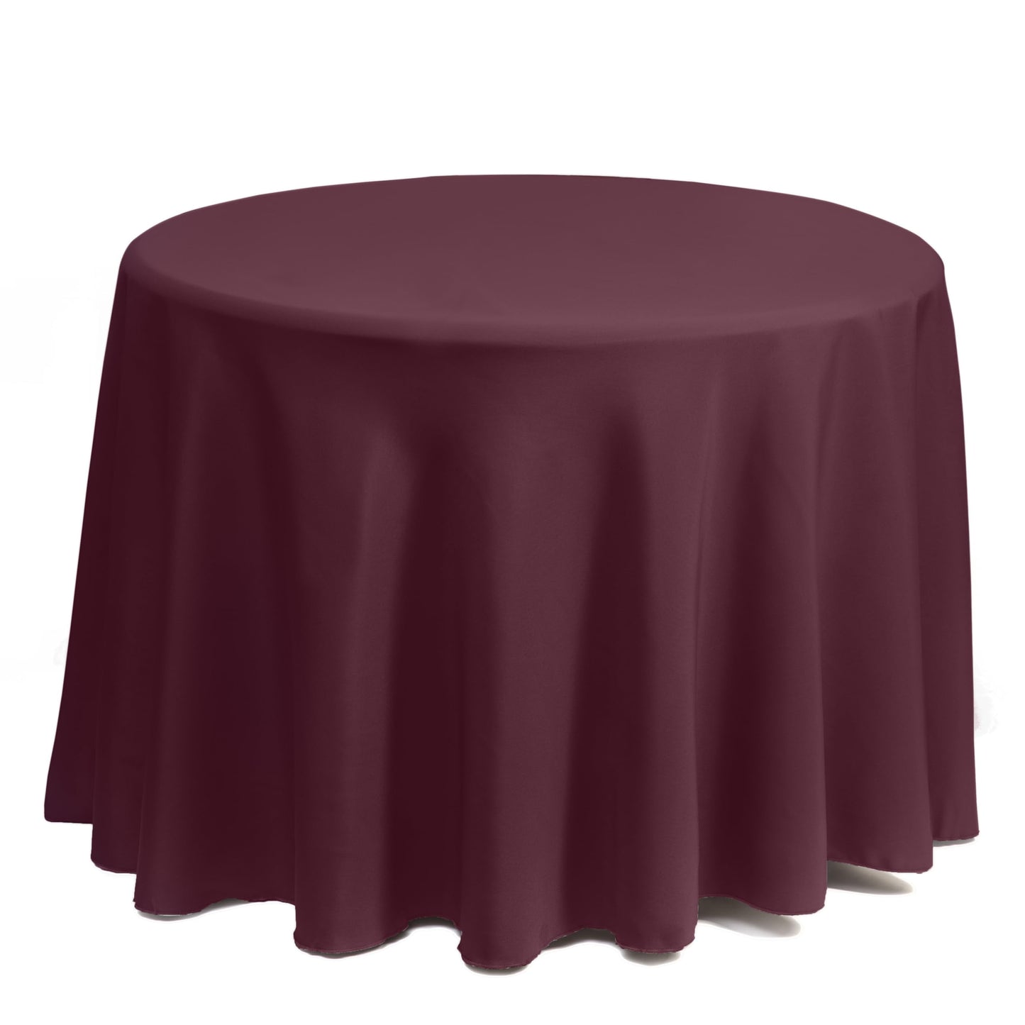 Stain and Wrinkle Resistant Fitable Burgundy Red Table Cloth 70 Inch Round, Reusable and Washable Polyester Fabric Table Covers for Party, Wedding and Banquet Decoration